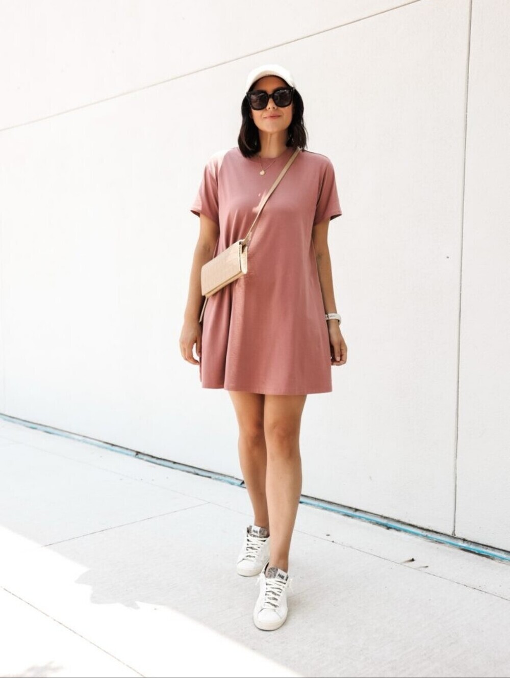 Lululemon All Yours Short Sleeved Tee Dress in Spiced Chai A Line Comfort 14/16